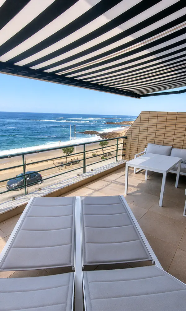 Private terrace with retractable awning